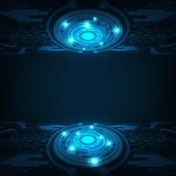 Vector background in the concept of technology. Stock Illustration