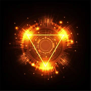 Vector background in the concept of technology. Stock Illustration