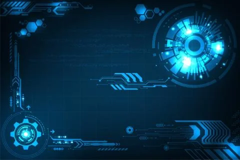 Vector background in the concept of technology. Stock Illustration