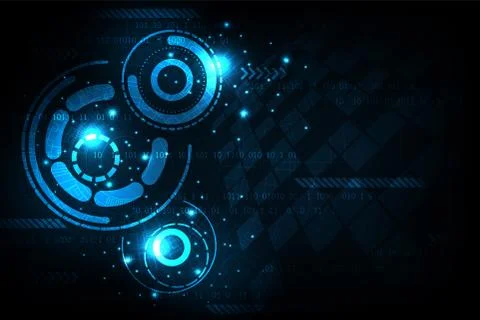 Vector background in the concept of technology. Stock Illustration