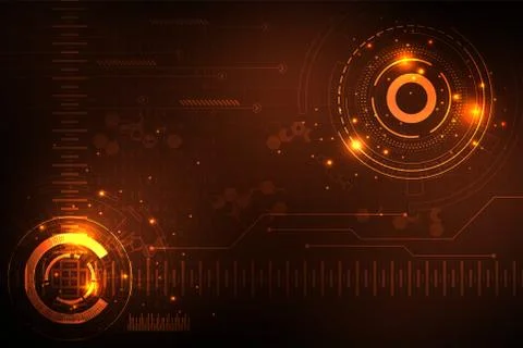 Vector background in the concept of technology. Stock Illustration