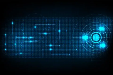 Vector background in the concept of technology. Stock Illustration