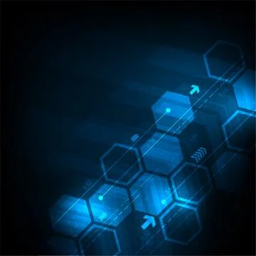 Vector background in the concept of technology. Stockillustratie