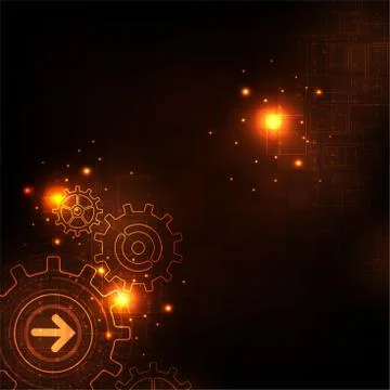 Vector background in the concept of technology. Stock Illustration