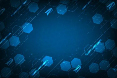 Vector background in the concept of technology. Illustrazione stock