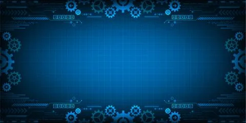 Vector background in the concept of technology. Stock Illustration