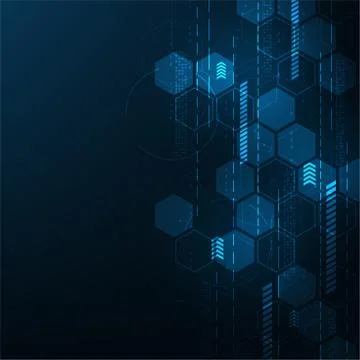 Vector background in the concept of technology. Stock Illustration