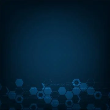 Vector background in the concept of technology. Illustrazione stock