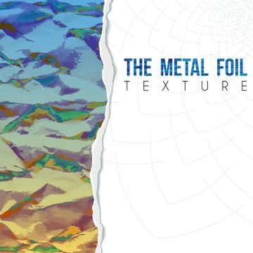 Vector background of crumpled torn paper with floral circular pattern. Ragged Stock Illustration