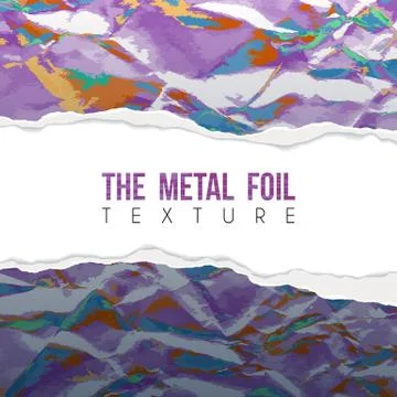 Vector background of crumpled torn paper with floral circular pattern. Ragged Illustrazione stock