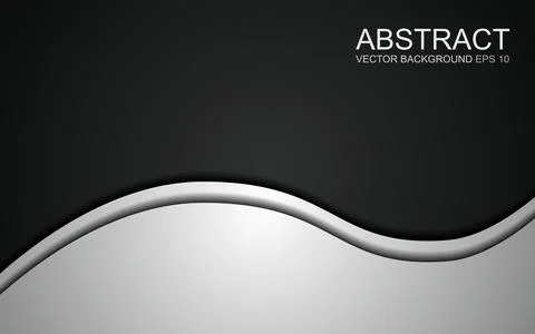 Vector background of curves overlapping paper layers on space for text and .. Stock Illustration