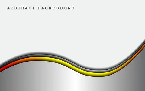 Vector background of curves overlapping paper layers on white space for tex.. Illustrazione stock