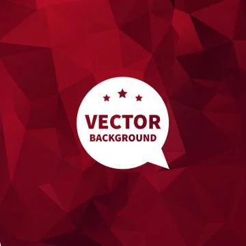 Vector background. Dark red geometric 3d texture. Stock-Illustration