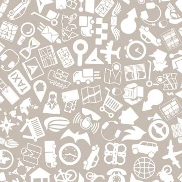 Vector background of the delivery icons Illustrazione stock