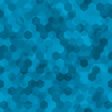 Vector background with denim blue hexagons overlay illustration Stock-Illustration