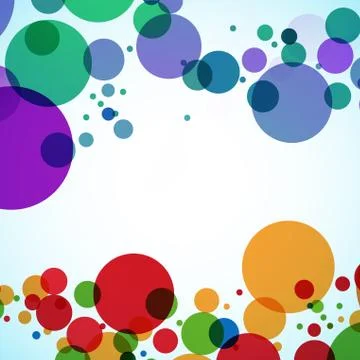 Vector background design of large colored balls Stock Illustration