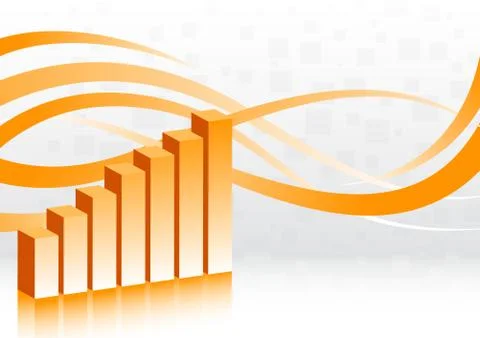 Vector background with diagram Stock Illustration