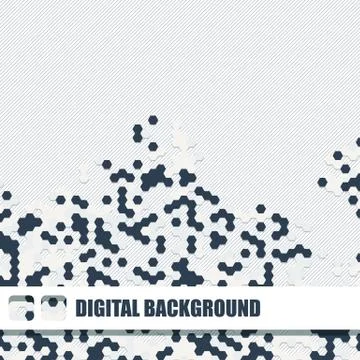 Vector background of different color hexagons Stock Illustration