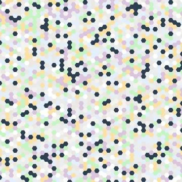 Vector background of different color hexagons Stock Illustration