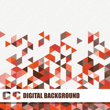 Vector background of different color triangles Stock Illustration