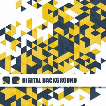 Vector background of different color triangles Stock Illustration