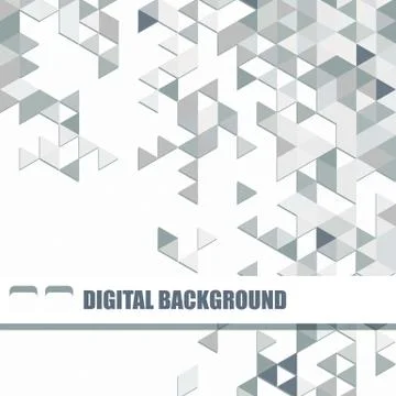 Vector background of different color triangles Stock Illustration