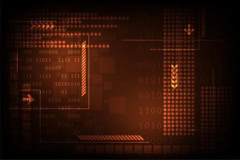 Vector background with digital information. Stock Illustration