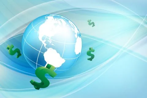 Vector background with  dollars. eps10 Stock Illustration