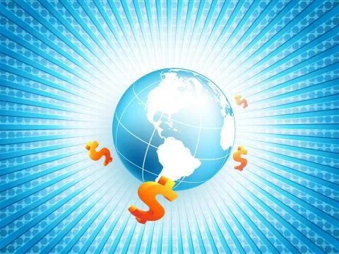 Vector background with  dollars. eps10 Stock Illustration