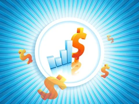 Vector background with  dollars. eps10 Stock Illustration