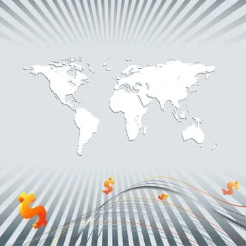 Vector background with dollars Stock Illustration