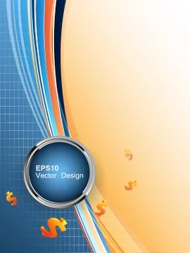 Vector background with  dollars Stock Illustration