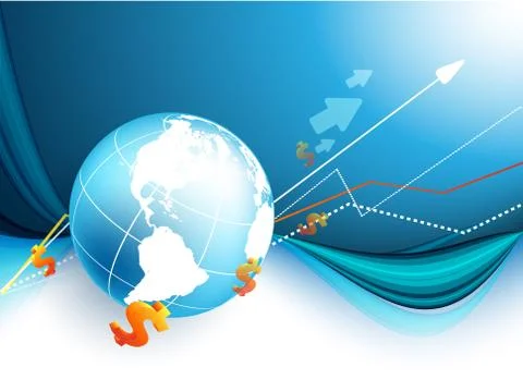 Vector background with  dollars Stock Illustration