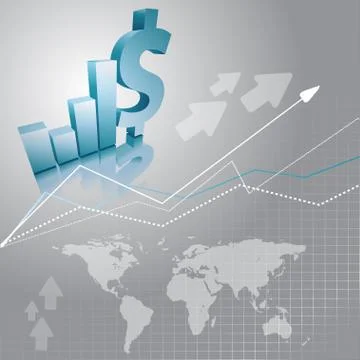 Vector background with  dollars Stock Illustration