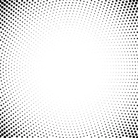 Vector background of dots in the corners of the image. Black digital vignette in Stock Illustration