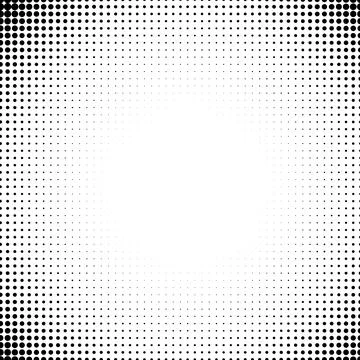 Vector background of dots in the corners of the image. Black digital vignette in Stock Illustration