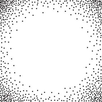 Vector background of dots in the corners of the image. Black digital vignette in Stock Illustration