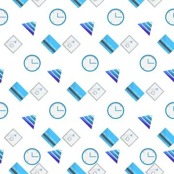 Vector background for e-business Seamless vector pattern with blue element... 스톡 사진