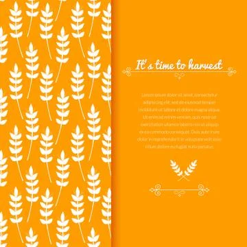 Vector background with ears of wheat Stock Illustration