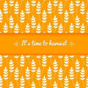 Vector background with ears of wheat Stock Illustration