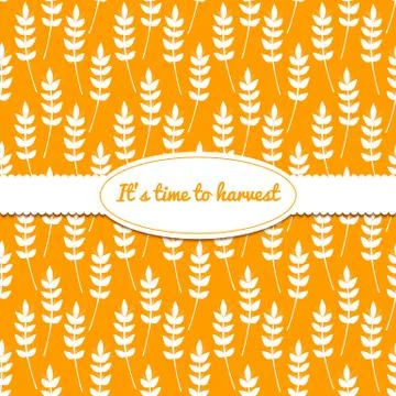 Vector background with ears of wheat Stock Illustration