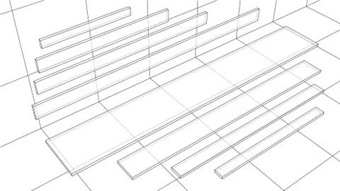 Vector background with empty banners Stock Illustration