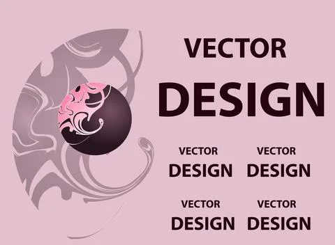 Vector background fantasy image in the form of balls or bubbles with intricat Stock Illustration