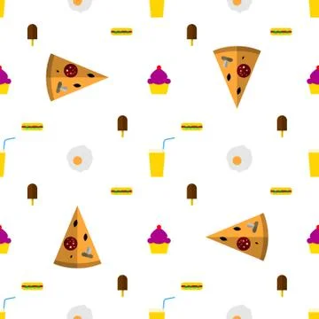 Vector background for fast food Stock Illustration