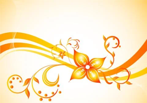 Vector background with flower Stock Illustration
