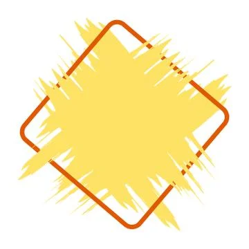 Vector background in the form of paint strokes and the encircling outline of Stock Illustration