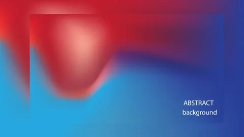 Vector background in the form of a red drop on a blue background. EPS 10. Stock Illustration