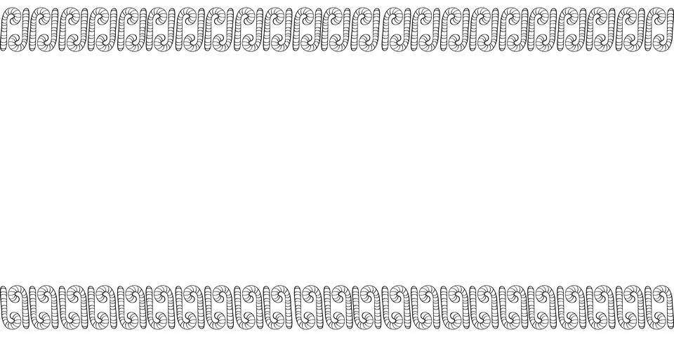 Vector background, frame, border from outline candy cane. Horizontal top and  Stock Illustration