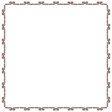Vector background, frame, border from red candy cane. Bright edging, decorati Stock Illustration