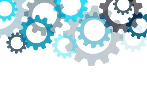 Vector background with a gear element. Industrial components, Eps 10 Stock Illustration
